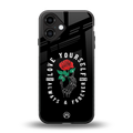 love yourself back phone cover | glass case for iphone 16