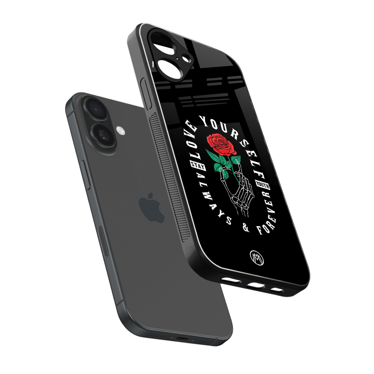 love yourself back phone cover | glass case for iphone 16
