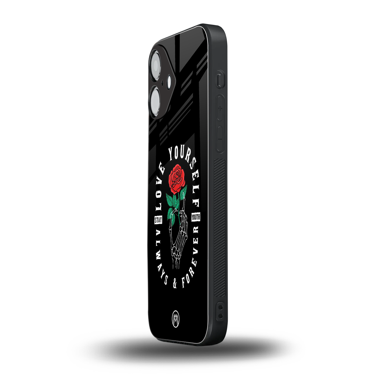 love yourself back phone cover | glass case for iphone 16