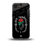 love yourself back phone cover | glass case for iphone 16e