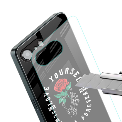 love yourself back phone cover | glass case for iphone 16e