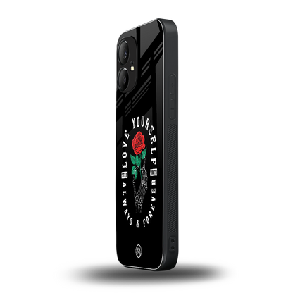 love yourself back phone cover | glass case for nothing phone 1