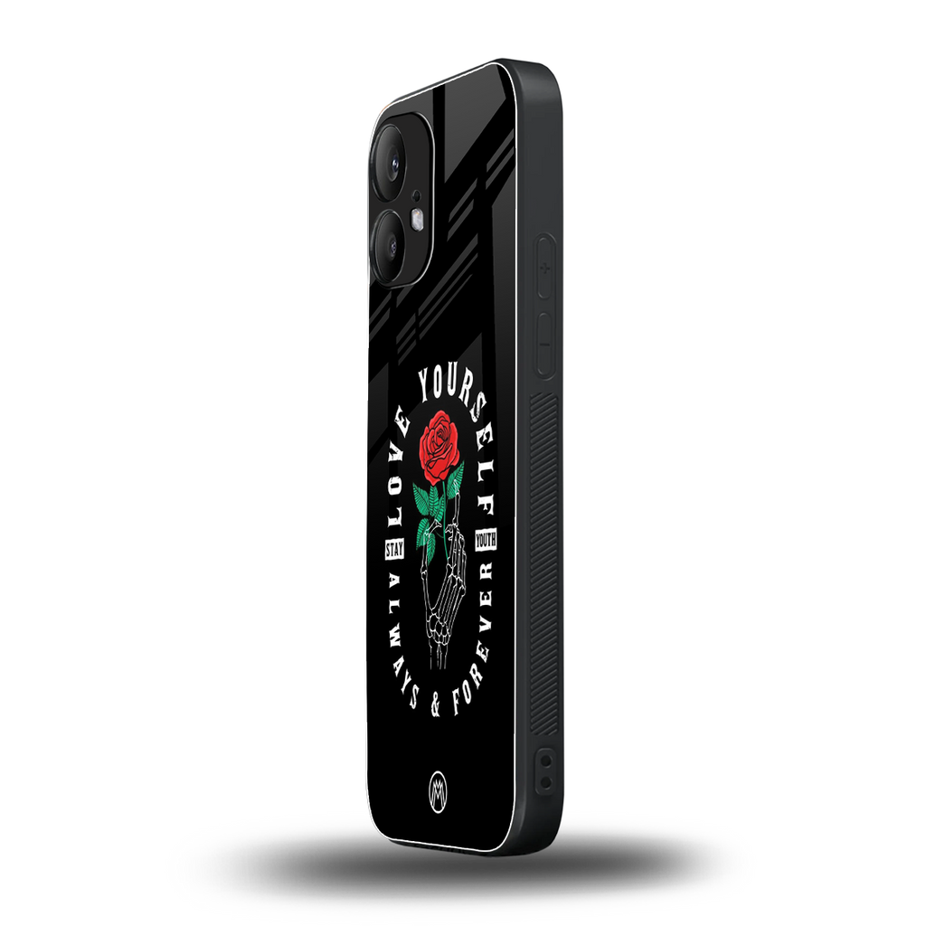 love yourself back phone cover | glass case for nothing phone 2