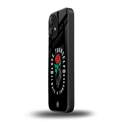 love yourself back phone cover | glass case for nothing phone 2