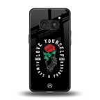 love yourself back phone cover | glass case for nothing phone 2a