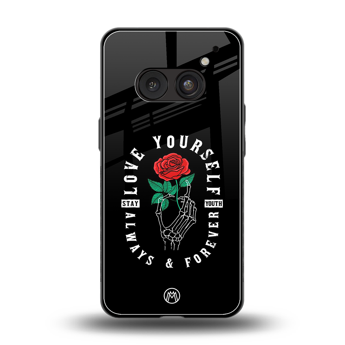 love yourself back phone cover | glass case for nothing phone 2a