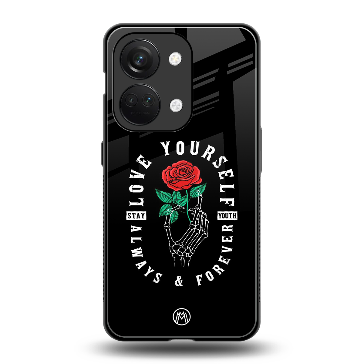 love yourself back phone cover | glass case for oneplus nord 3