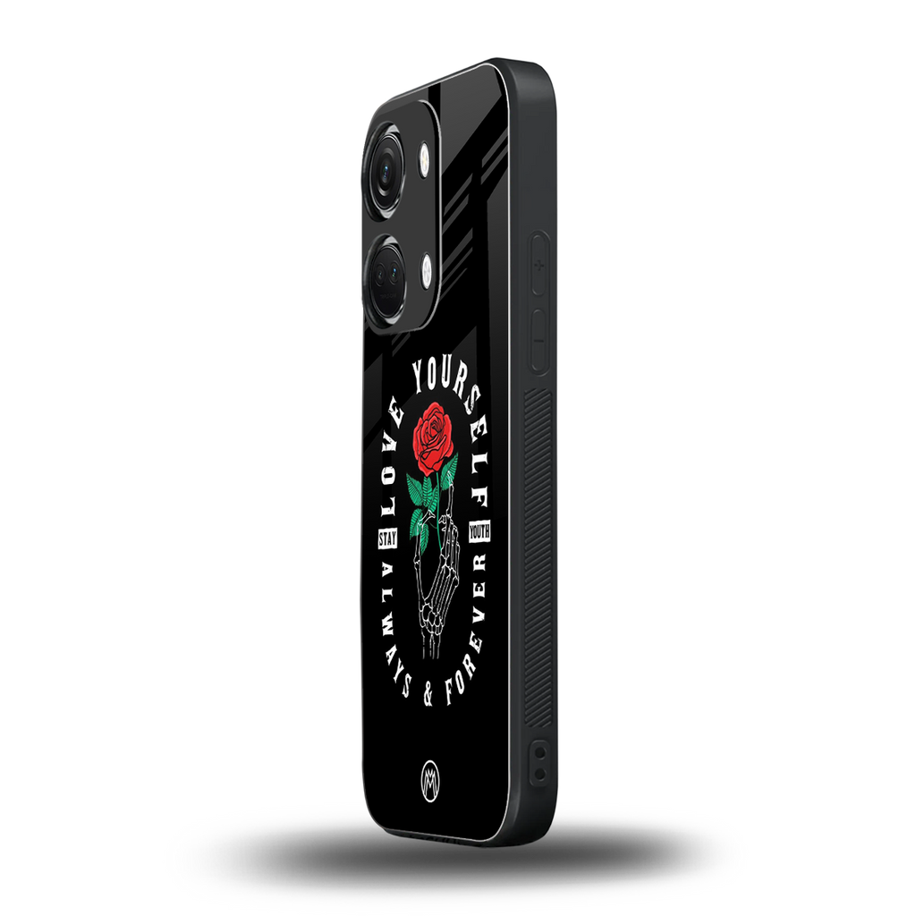 love yourself back phone cover | glass case for oneplus nord 3