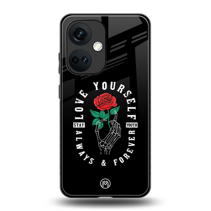 love yourself back phone cover | glass case for oneplus nord ce 3