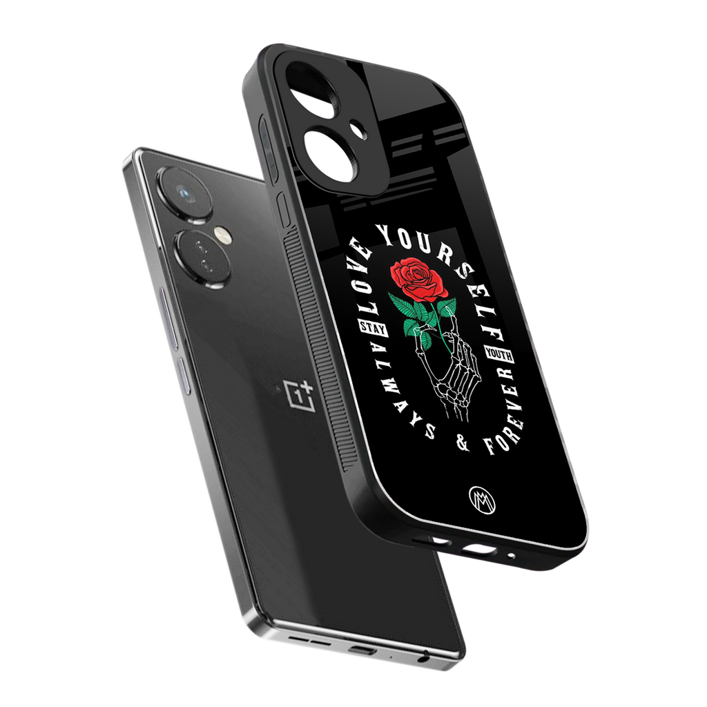 love yourself back phone cover | glass case for oneplus nord ce 3