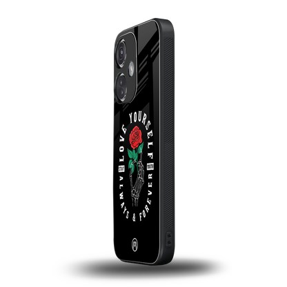 love yourself back phone cover | glass case for oneplus nord ce 3