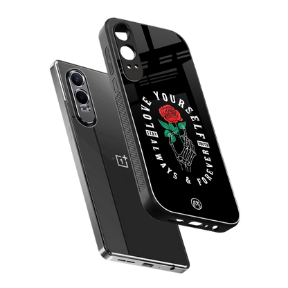 love yourself back phone cover | glass case for oneplus nord ce 4 lite