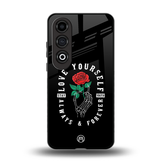 love yourself back phone cover | glass case for oneplus nord ce 4