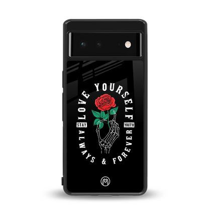 love yourself back phone cover | glass case for Google Pixel 6A