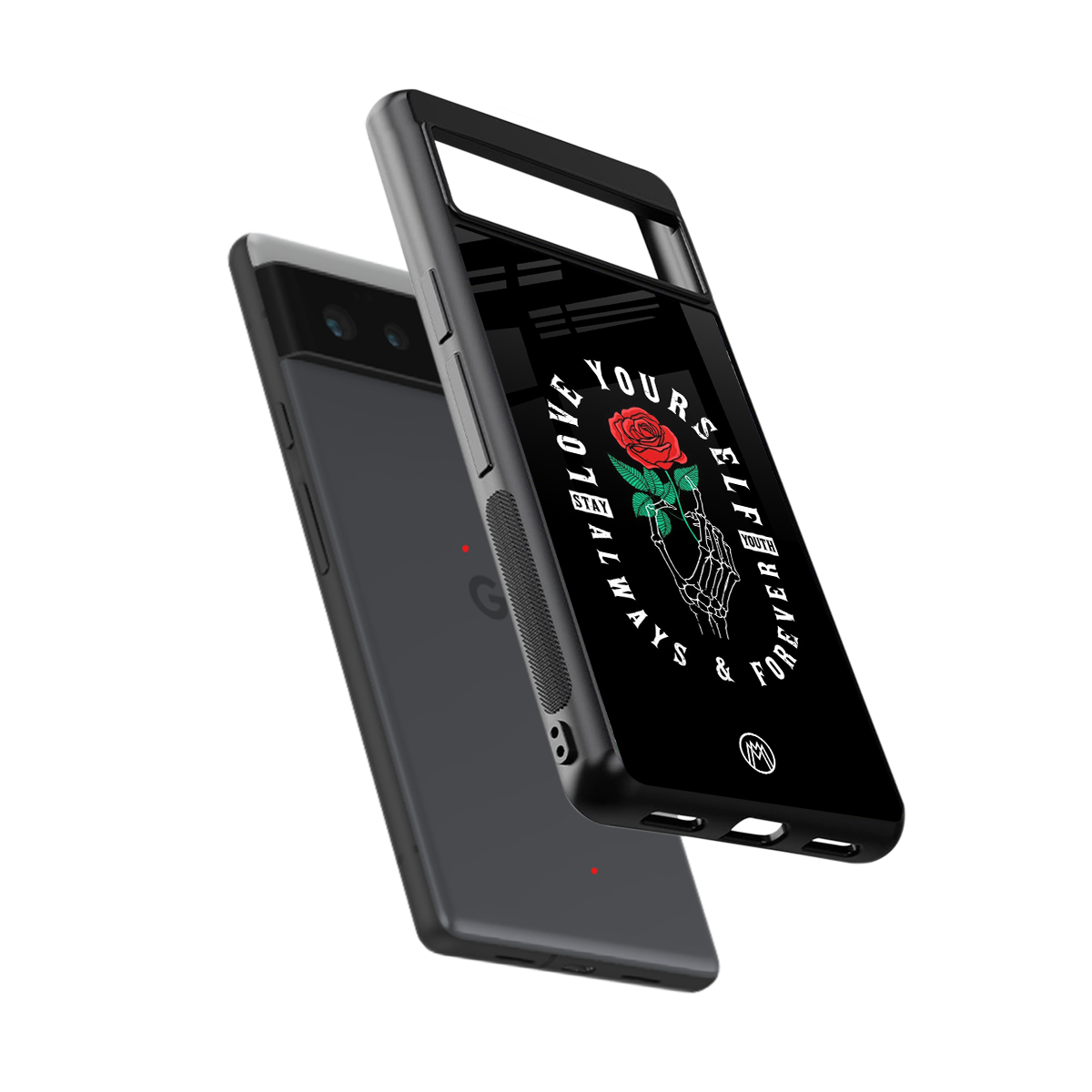 love yourself back phone cover | glass case for google pixel 6
