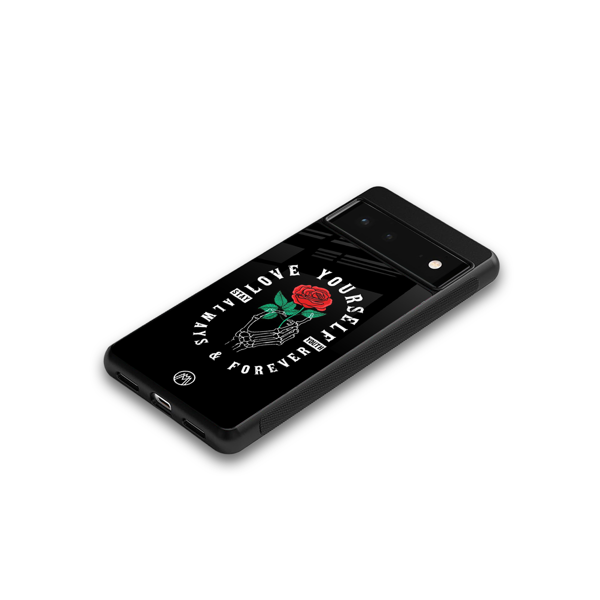 love yourself back phone cover | glass case for google pixel 6
