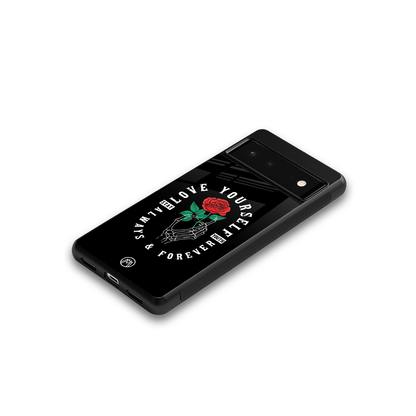 love yourself back phone cover | glass case for Google Pixel 6A