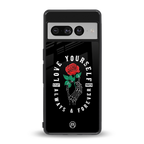 love yourself back phone cover | glass case for google pixel 7 pro