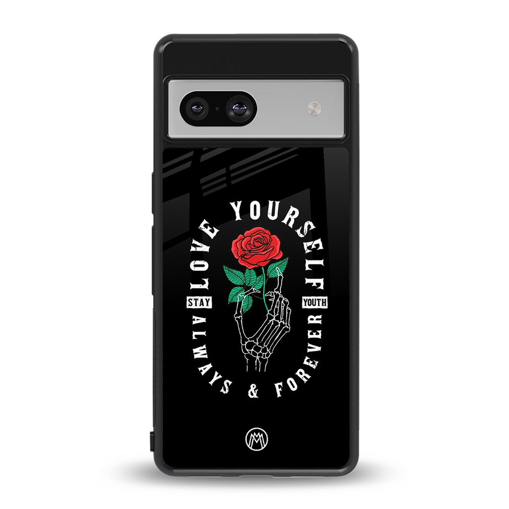 love yourself back phone cover | glass case for Google Pixel 7