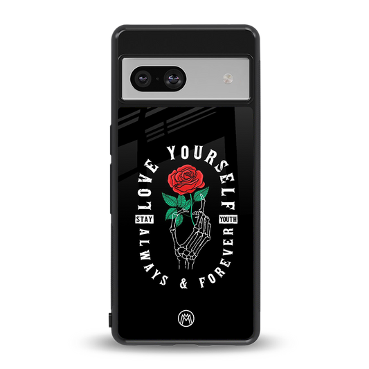 love yourself back phone cover | glass case for Google Pixel 7A