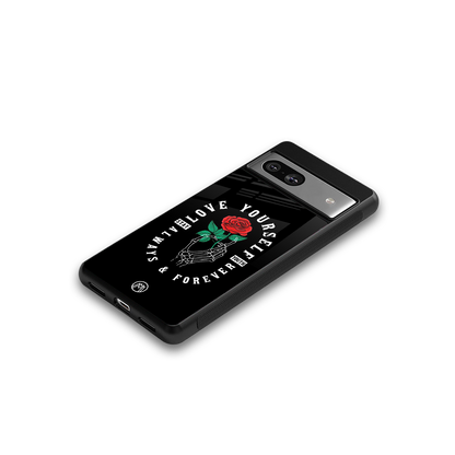 love yourself back phone cover | glass case for Google Pixel 7A