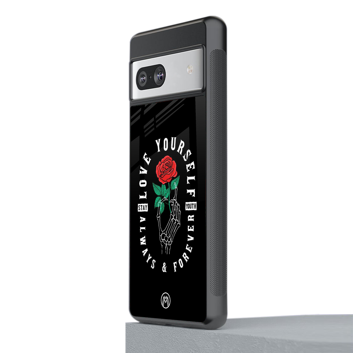 love yourself back phone cover | glass case for Google Pixel 7A