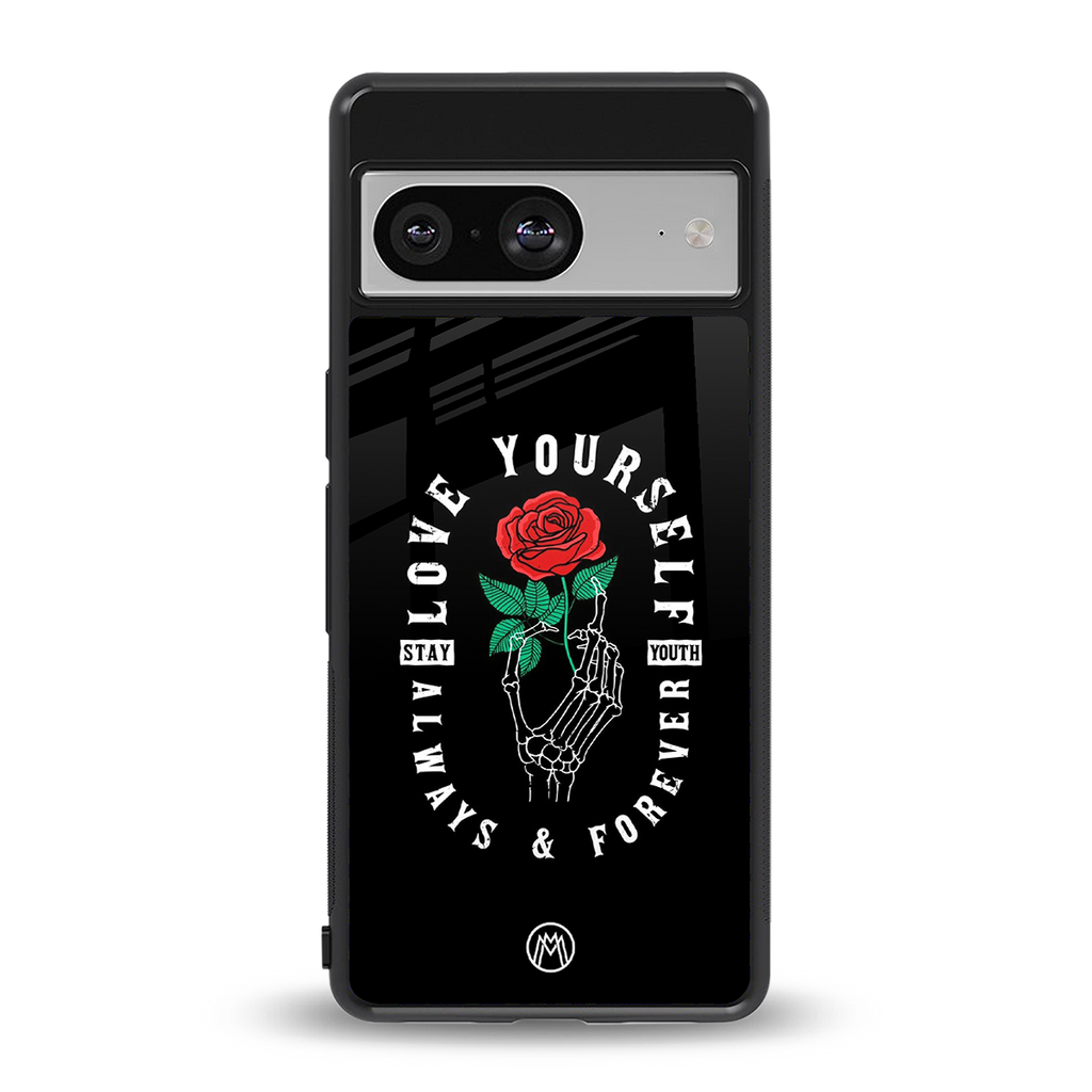 love yourself back phone cover | glass case for Google Pixel 8