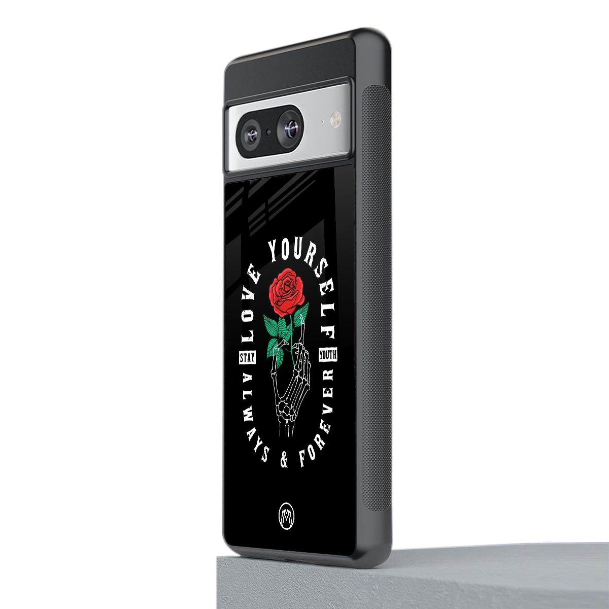 love yourself back phone cover | glass case for Google Pixel 8