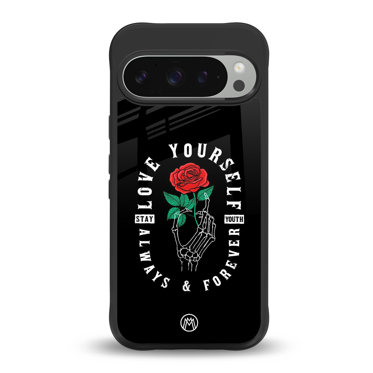 love yourself back phone cover | glass case for google pixel 9 pro xl