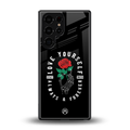 love yourself back phone cover | glass case for samsung galaxy s25 ultra