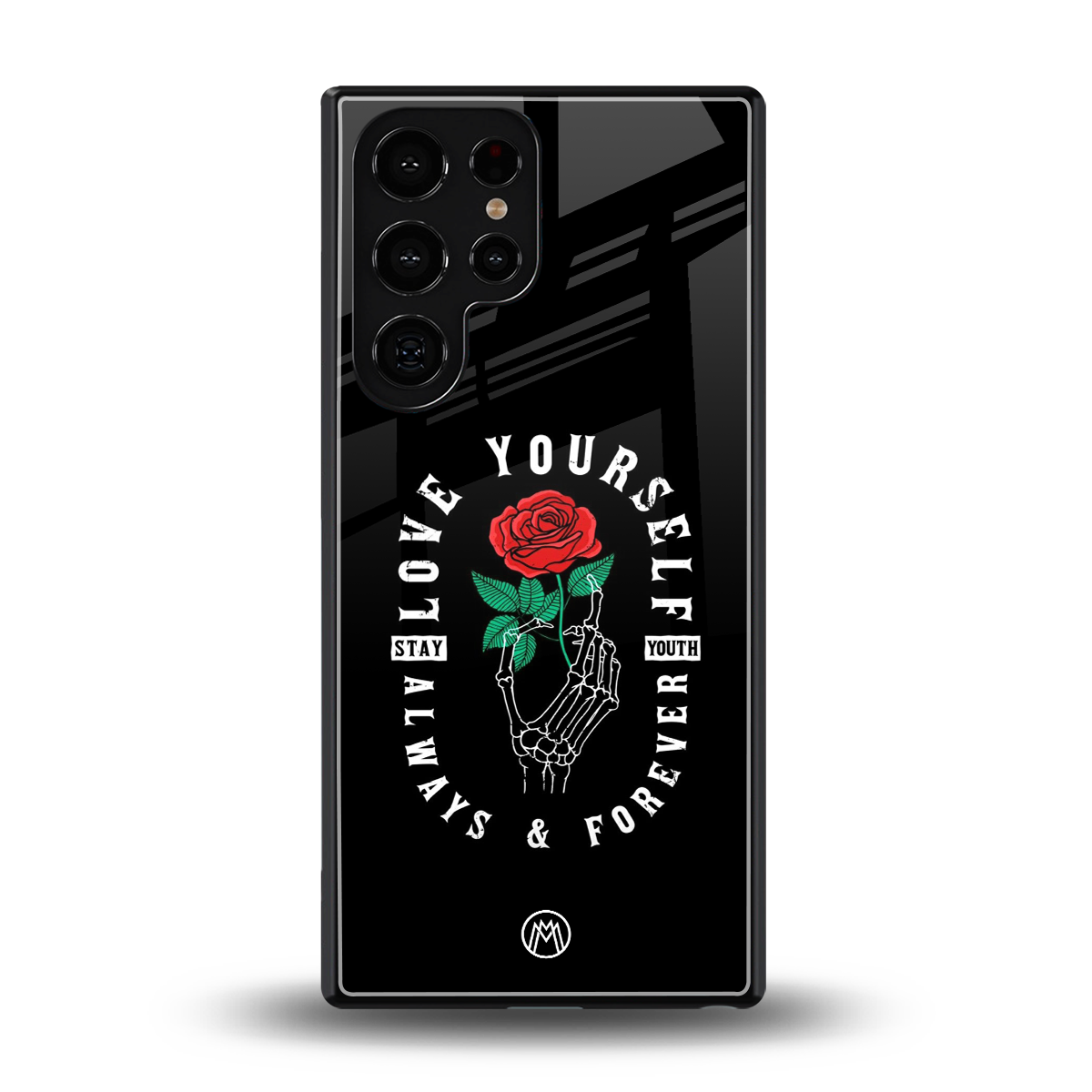 love yourself back phone cover | glass case for samsung galaxy s25 ultra