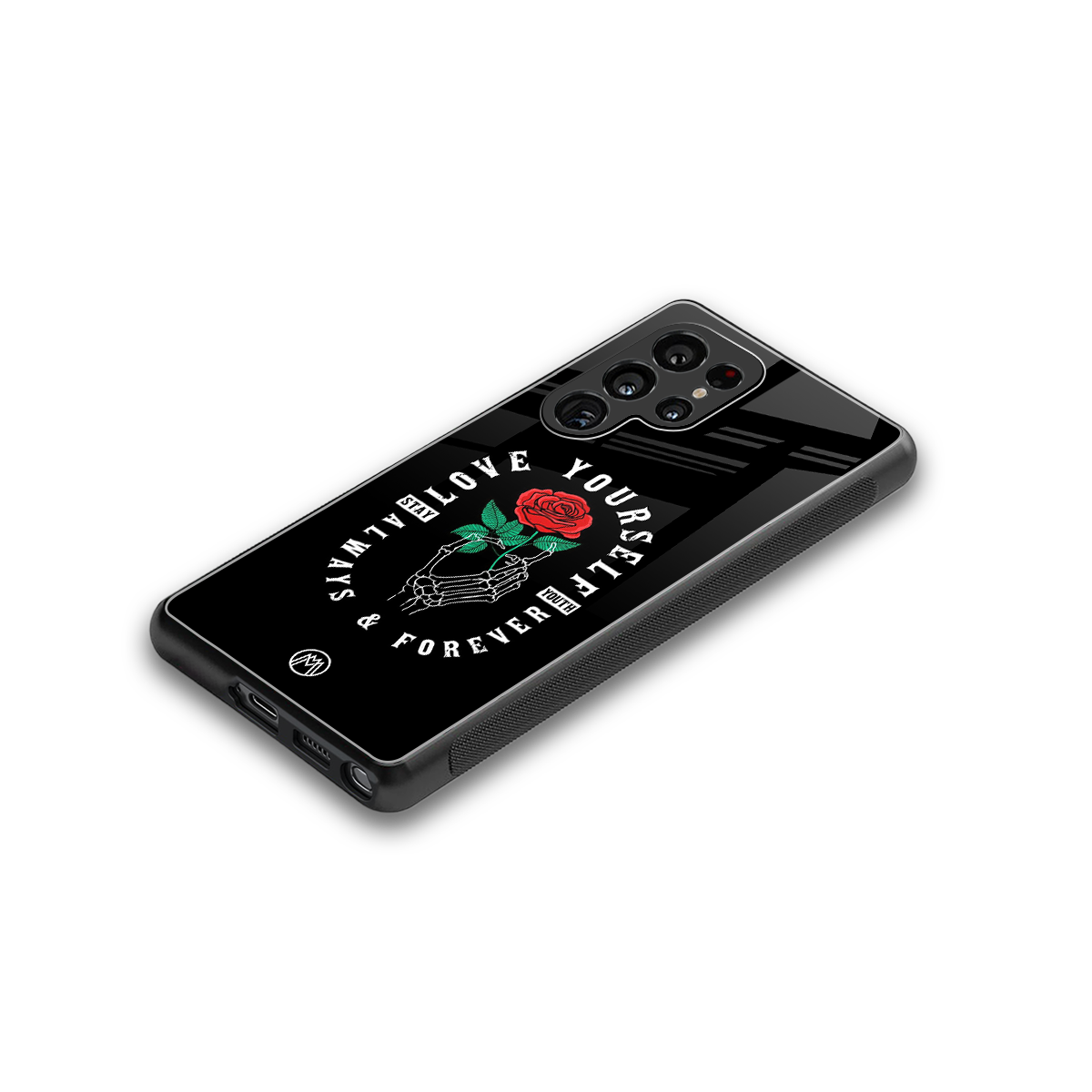 love yourself back phone cover | glass case for samsung galaxy s25 ultra