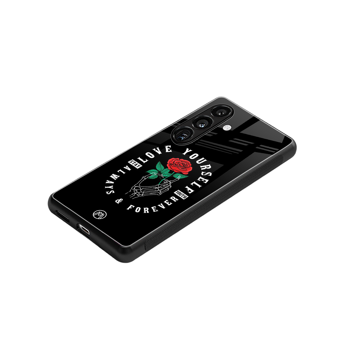 love yourself back phone cover | glass case for samsung galaxy s24 fe