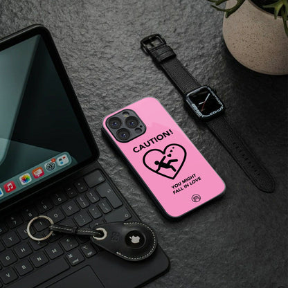 love ahead back phone cover | glass case for iphone 16 pro