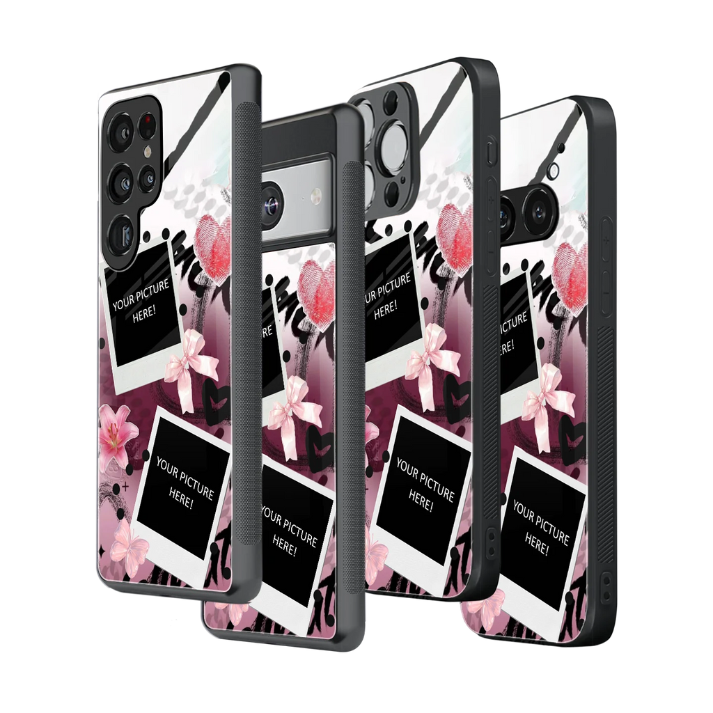 Polaroid Personalised Glass Phone Case