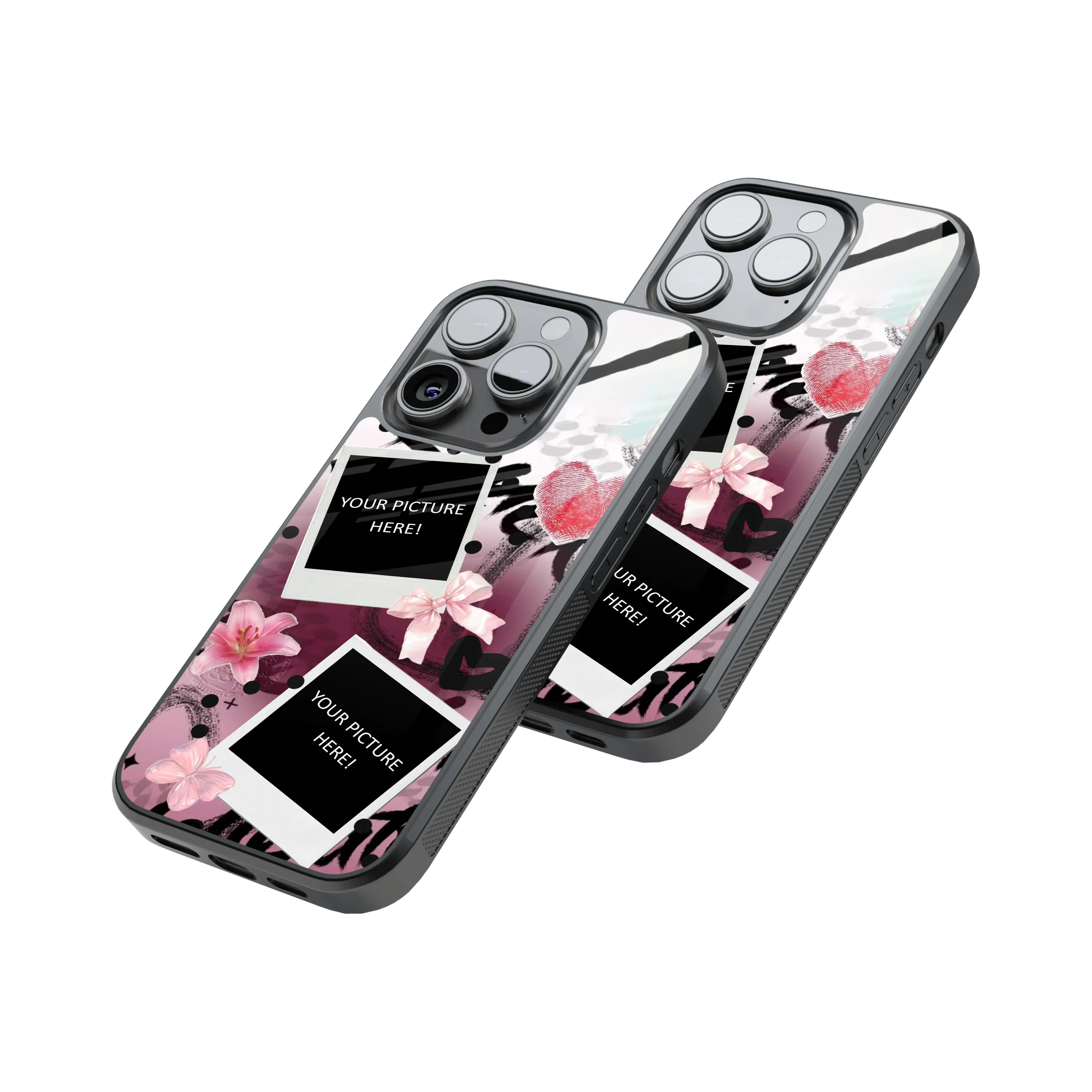 Polaroid Personalised Glass Phone Case