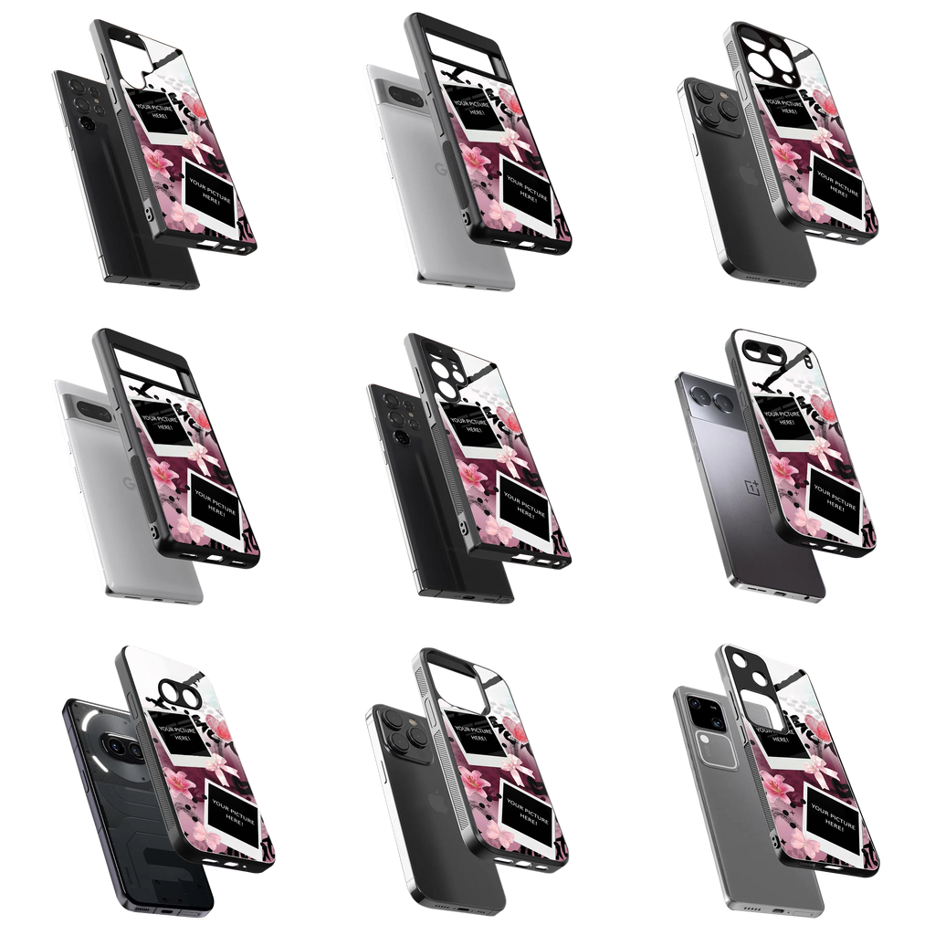 Polaroid Personalised Glass Phone Case
