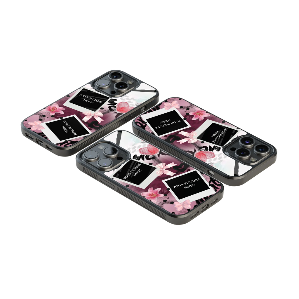 Polaroid Personalised Glass Phone Case