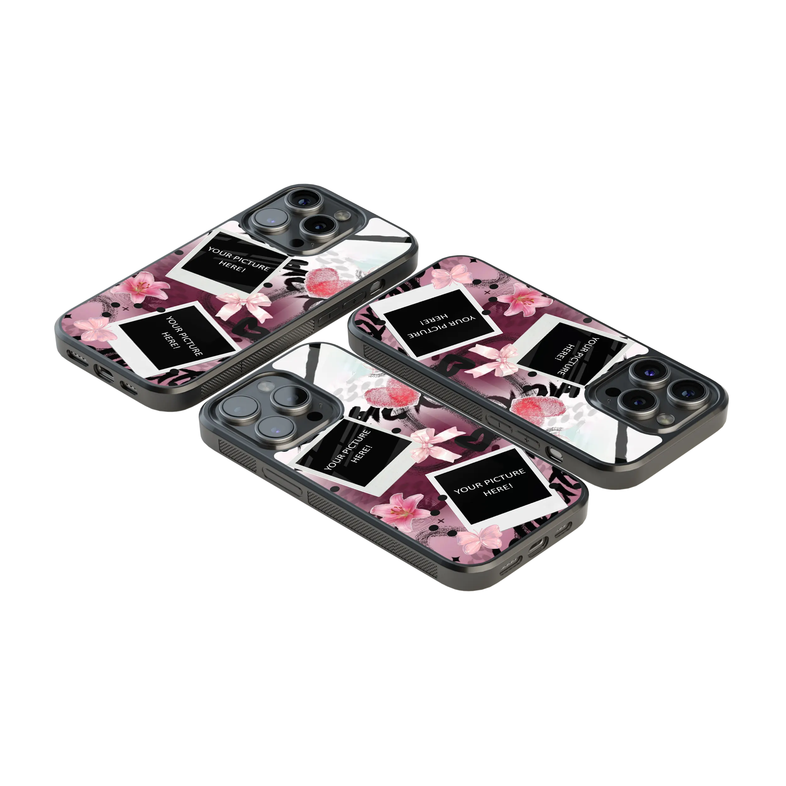 Polaroid Personalised Glass Phone Case