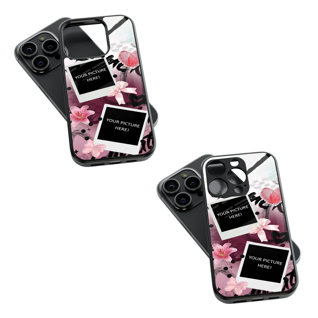 Polaroid Personalised Glass Phone Case