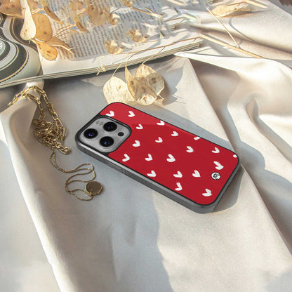 love is love red edition back phone cover | glass case for iphone 13 pro max