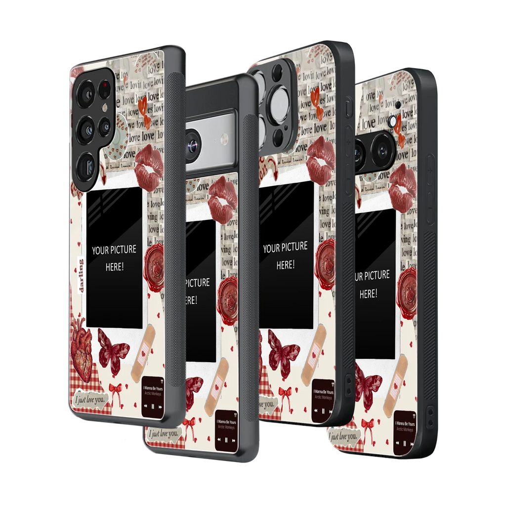 Polaroid Personalised Glass Phone Case