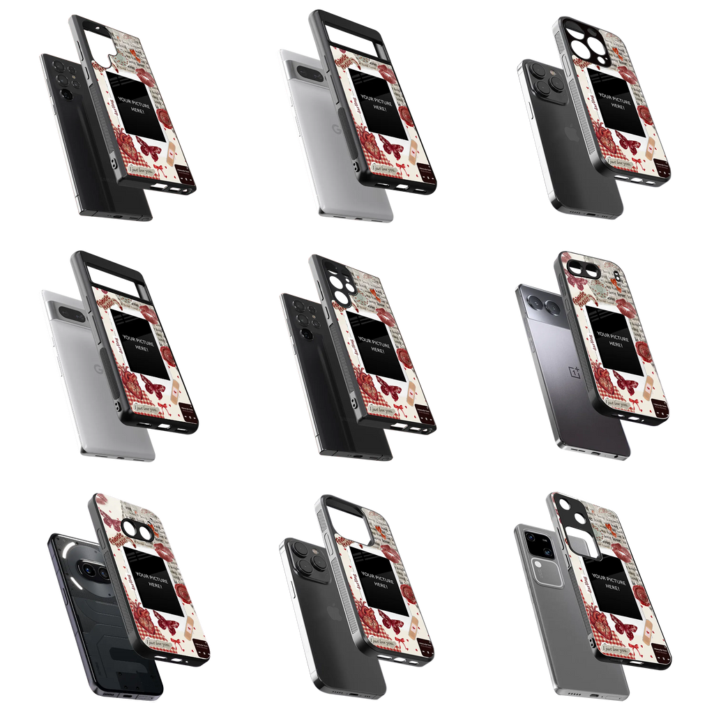 Polaroid Personalised Glass Phone Case