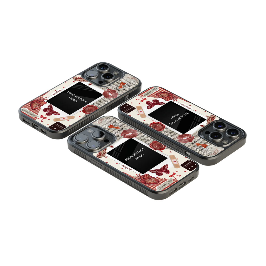 Polaroid Personalised Glass Phone Case