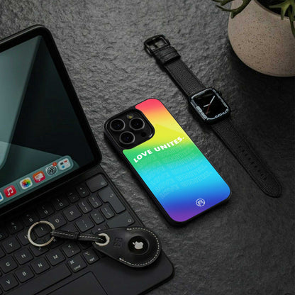 love unites back phone cover | glass case for samsung galaxy s23 ultra