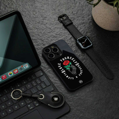 love yourself back phone cover | glass case for samsung galaxy s23 ultra