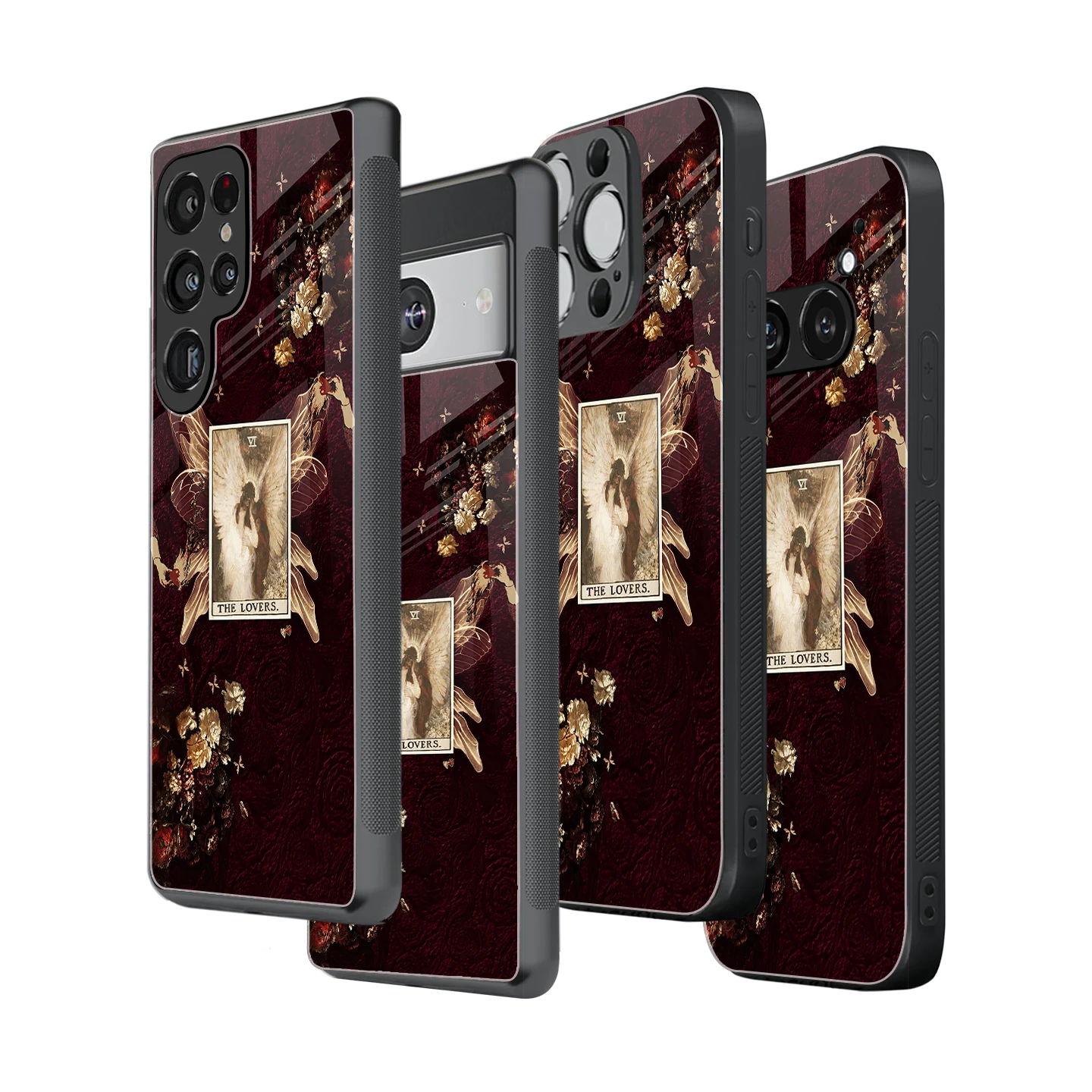 Stylish Glass Back Case for All Smartphones iPhone, Samsung, OnePlus, Pixel, Redmi, Oppo, Vivo, Motorola