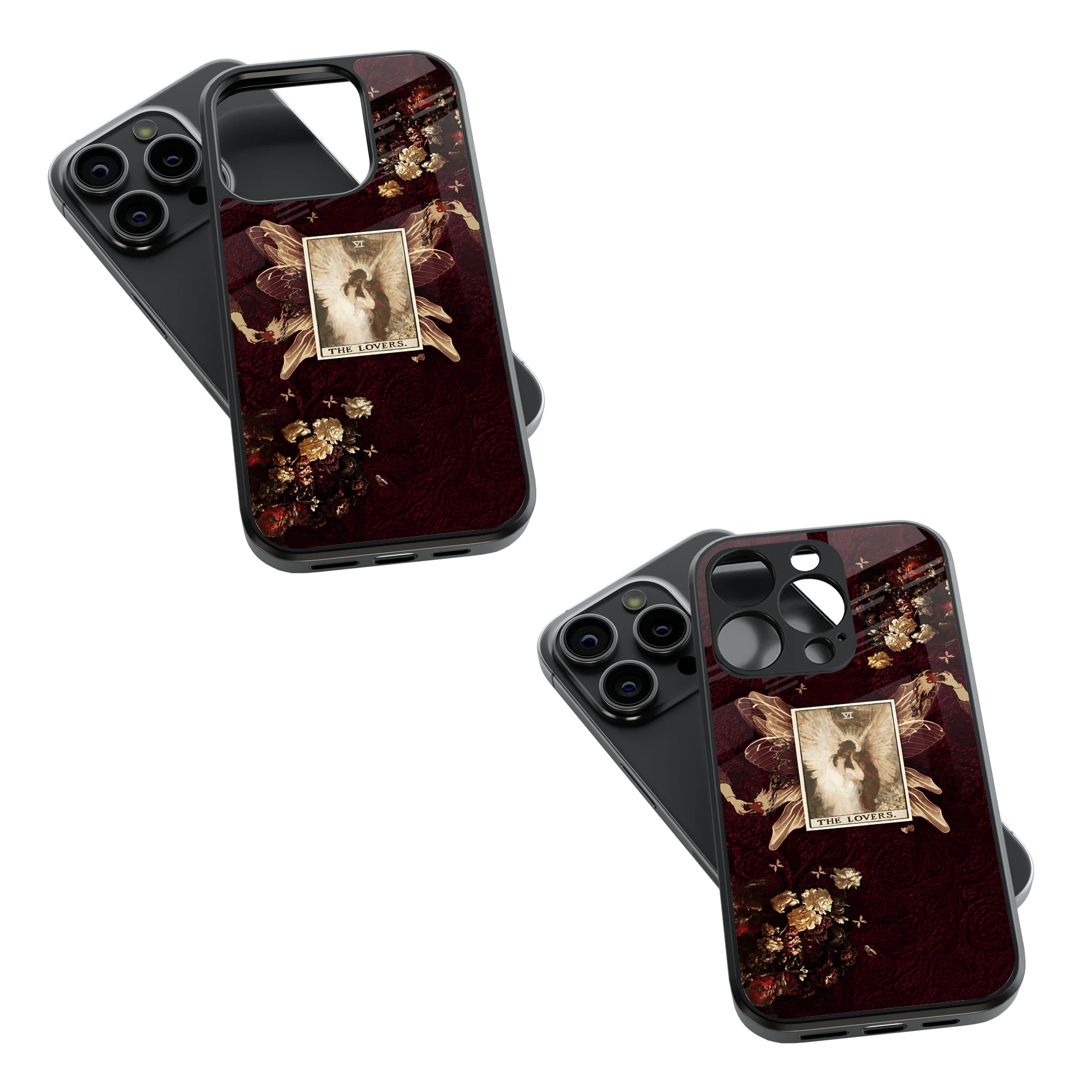 Trendy Glass Back Mobile Case for iPhone, Samsung, Redmi, OnePlus, Google Pixel, Motorola