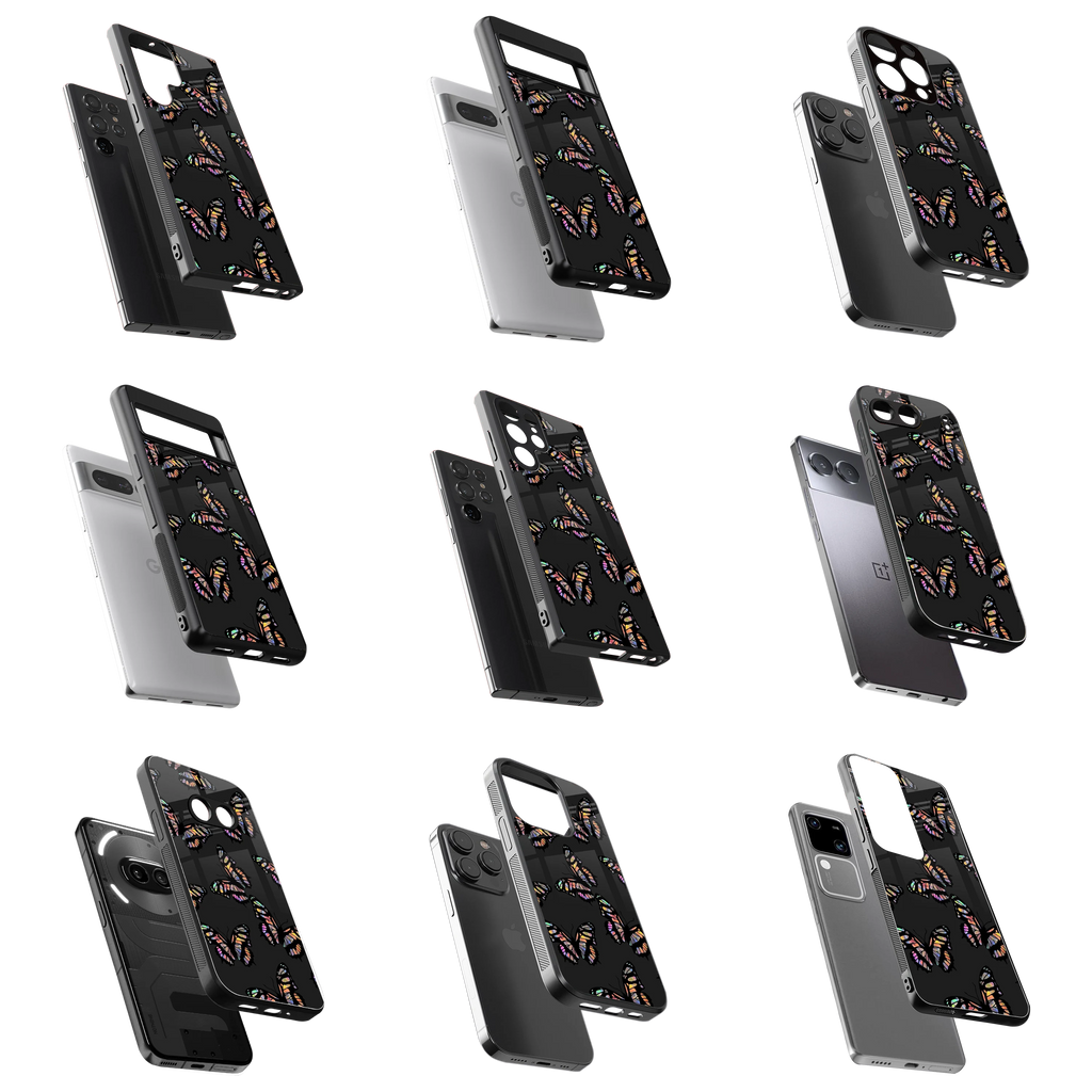 Durable Glass Back Mobile Case for iPhone, Samsung, OnePlus, Google Pixel, Redmi, Vivo, Oppo