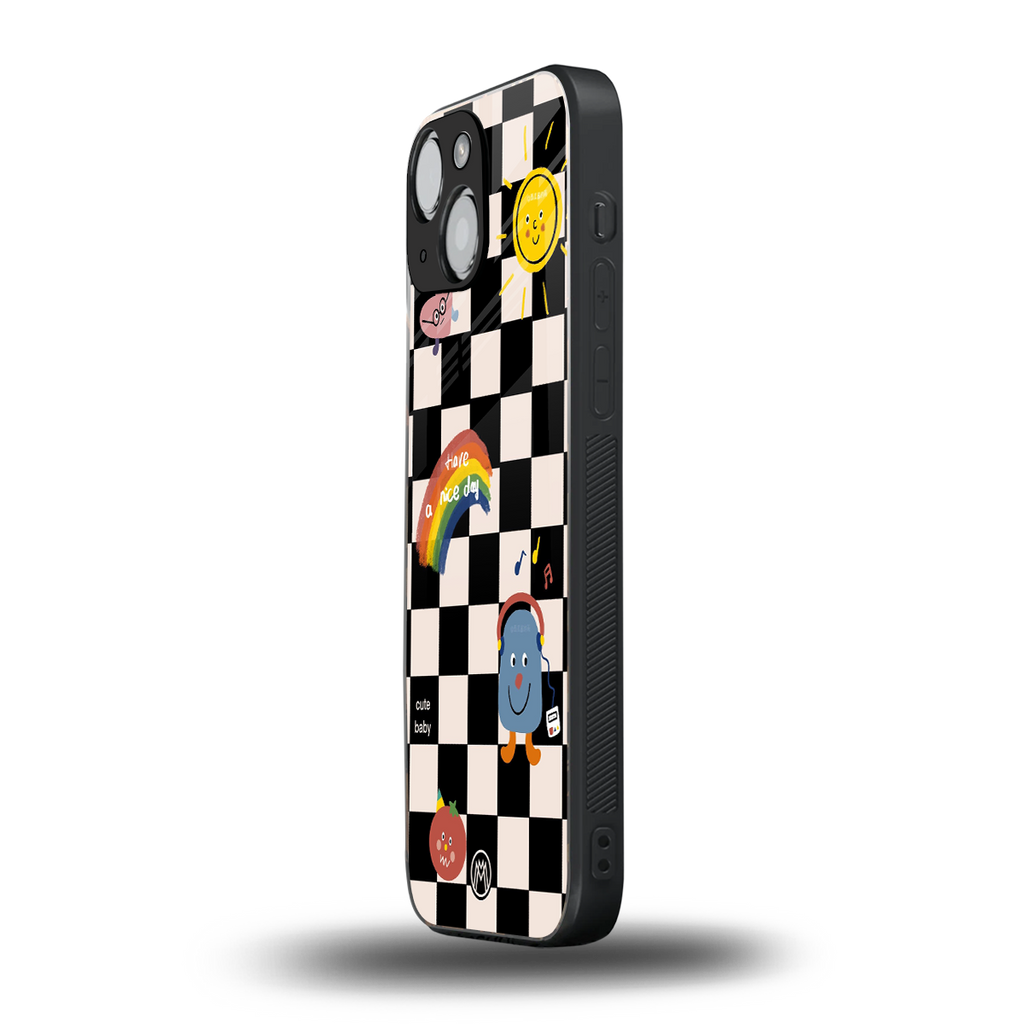 lunch break back phone cover | glass case for iphone 13 mini
